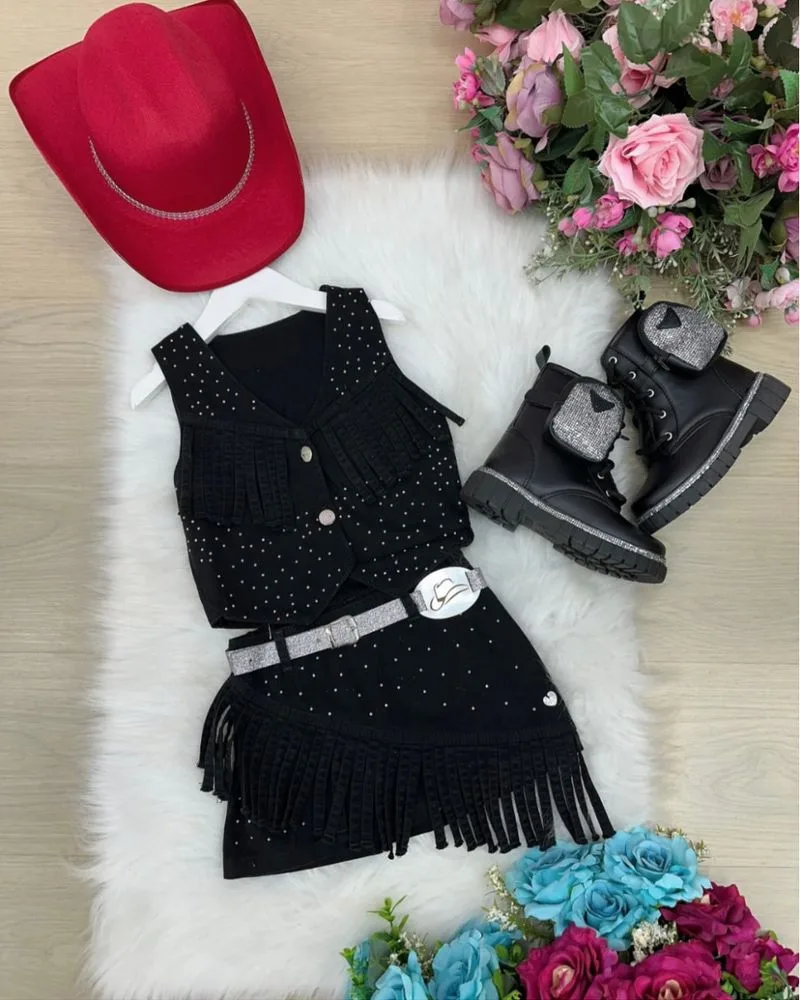 Conjunto Boiadeira Preto