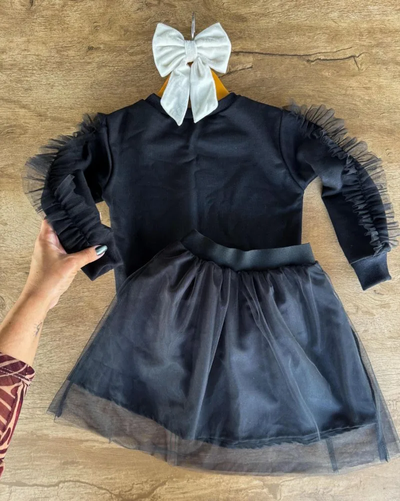 Conjunto Moletom com Tule