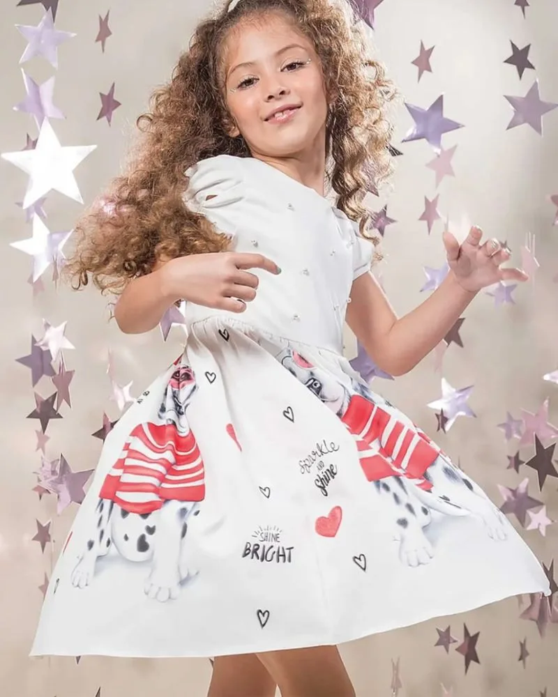Vestido Cetim Dálmata